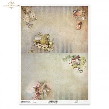 Reispapier für Serviettentechnik und Decoupage R2186