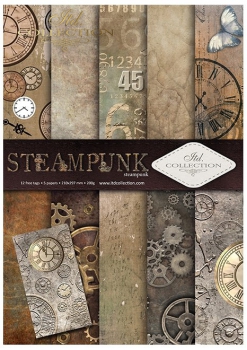 Scrapbooking papers SCRAP-043 ''steampunk''