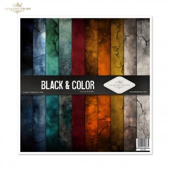 Scrapbooking papers SLS-083 Black & Color