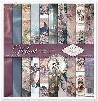 Scrapbooking papers SLS-067 Velvet - a soft warm touch