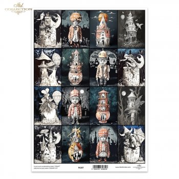 Translucent scrapbooking paper P0287