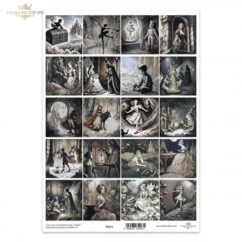 Translucent scrapbooking paper P0311