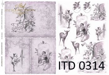 papel decoupage clásico D0314M