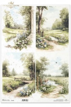 Papel de arroz decoupage A3 R1419L
