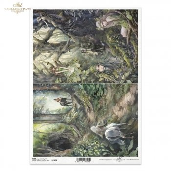 Papel de arroz para decoupage R2324