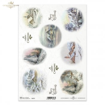 Papel de arroz para decoupage R1271
