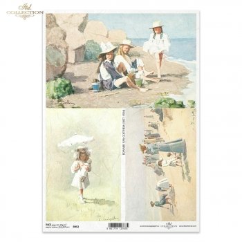 Papel de arroz para decoupage R0952