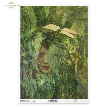 Papel de arroz para decoupage R2077