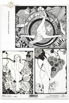 Papel de arroz para decoupage R0111