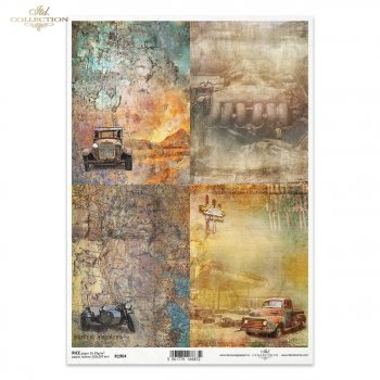 Papel de arroz para decoupage R1904