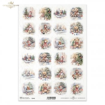 Papel de arroz para decoupage R2449