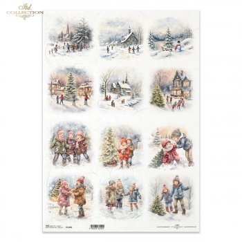 Papel de arroz decoupage A3 R1269L
