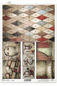Papel de arroz para decoupage R2765