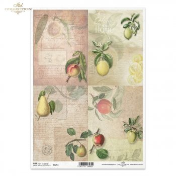 Papel de arroz para decoupage R1254