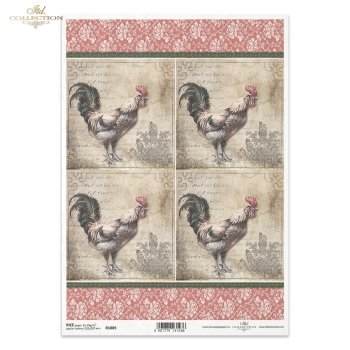 Papel de arroz para decoupage R1089