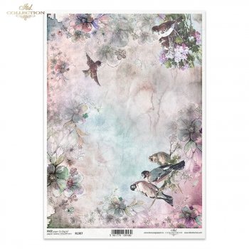 Papel de arroz para decoupage R1387