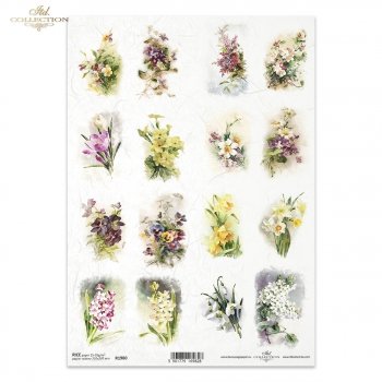 Papel de arroz para decoupage R1980