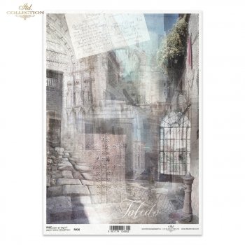 Papel de arroz para decoupage R0926