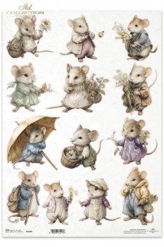 Papel de arroz decoupage A3 R1629L