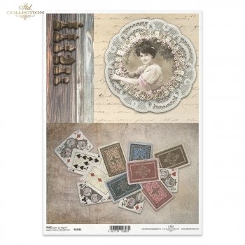 Papel de arroz para decoupage R1032