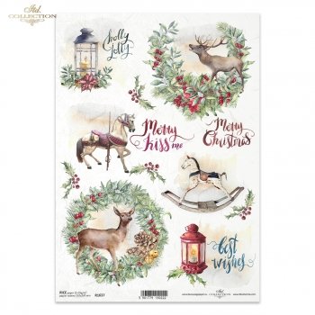 Papel de arroz para decoupage R1637