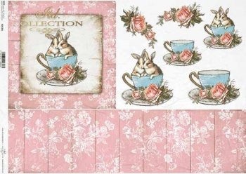 Papel de arroz decoupage A3 R0430L