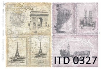 papel decoupage clásico D0327M