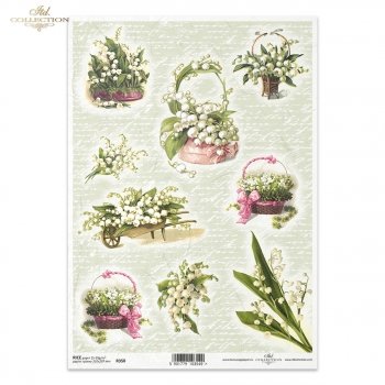 Papel de arroz para decoupage R0358