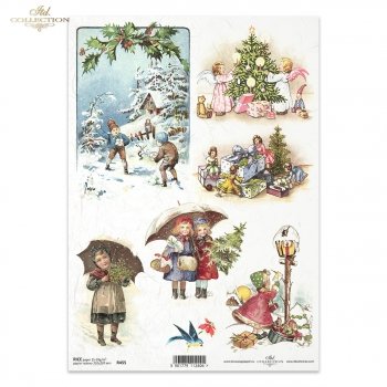 Papel de arroz para decoupage R0455