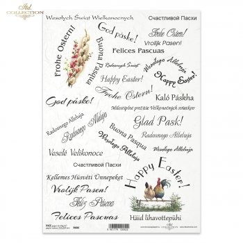 Papel de arroz para decoupage R0686
