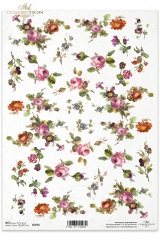 Papel de arroz para decoupage R0096