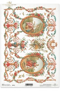 Papel de arroz para decoupage R0024