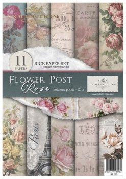 Conjunto Creativo RP063 - Flower Post - Rose