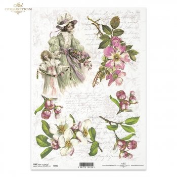 Papel de arroz para decoupage R0315