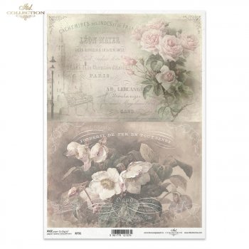 Papel de arroz para decoupage R0731