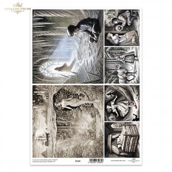 papel para scrapbooking - el papel translúcido P0308