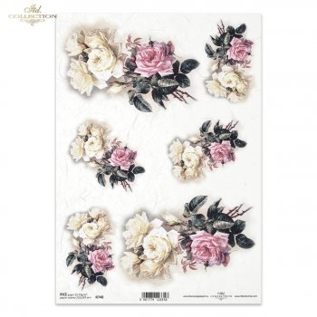 Papel de arroz para decoupage R0748