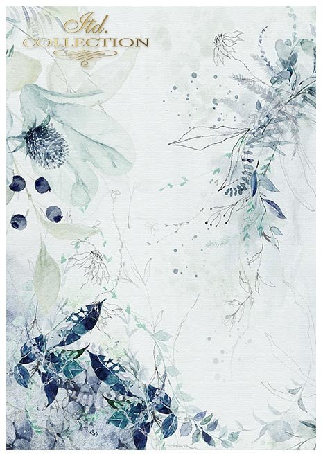 Conjunto de papeles de scrapbooking - La tierra de porcelana de hielo*Set Scrapbooking-Papiere - Das Land des Eisporzellans*Набор бумаг для скрапбукинга - Земля ледяного фарфора