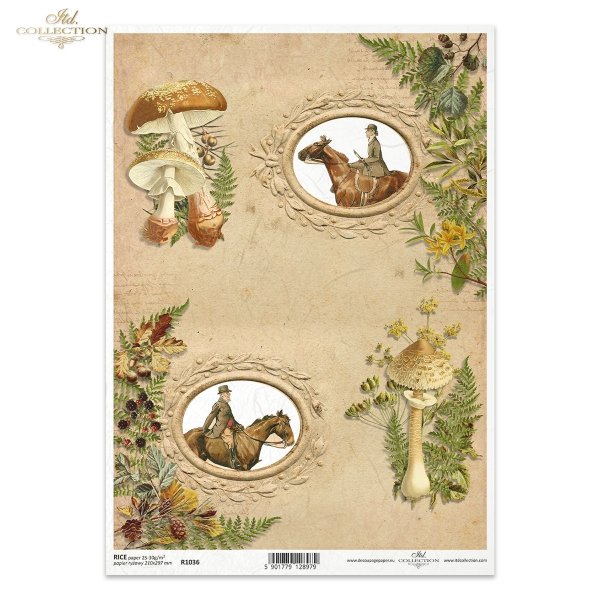 ramka, ramki, polowanie, grzyby, konie, jeźdźcy w strojach myśliwskich, myślistwo, myśliwi, polowanie, grzyby, grzybobranie, frame, frames, mushroom,  mushroom picking, horse, hunt, riders in hunting costumes, hunting, Rahmen