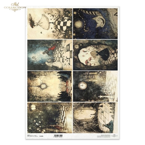 Alicja, szachy, zegarki, widoczki, baśniowe kompozycje, kot, mroczne krajobrazy*Alice, chess, watches, views, fairy-tale compositions, cat, dark landscapes*Alice, Schach, Uhren, Ansichten, märchenhafte Kompositionen, Katze, dunkle Landschaften*Alicia, aje