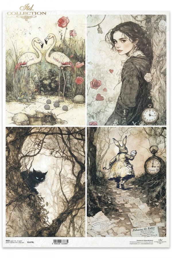 Królowa Kier, Alicja, dziewczynka, kwiaty, róże*Queen of hearts, Alice, girl, flowers, roses*Königin der Herzen, Alice, Mädchen, Blumen, Rosen*Reina de corazones, Alicia, niña, flores, rosas