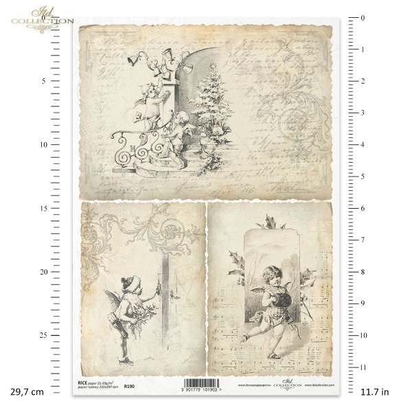 ITD Collection, decoupage, scrapbooking, mixed media, Christmas, angels