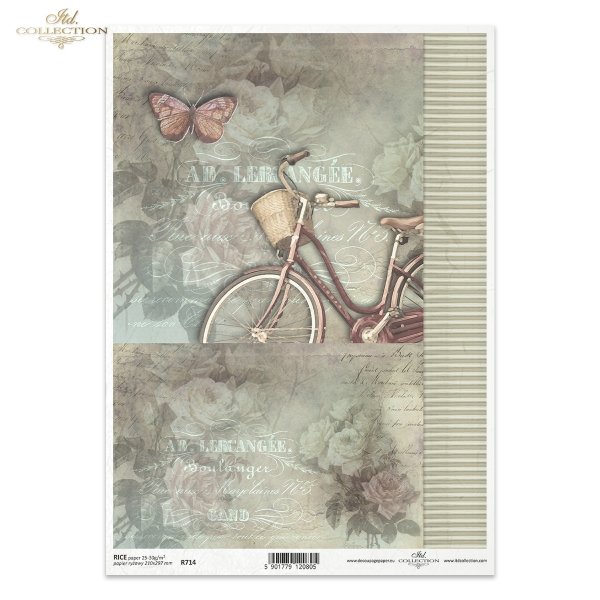 vintage, retro, kwiat, róże, róża, napisy w stylu retro, rower, damka, motyl, ćma, R714, flower, rose, retro lettering, bike, butterfly, moth, Blume, Rose, Retro-Schriftzug, Fahrrad, Schmetterling, Motte, flor, rosa, letras retro, bicicleta, mariposa, pol