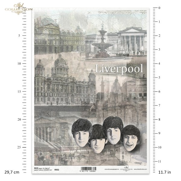 Liverpool, Anglia, architektura miast, zabytek, zabytki, pałac, katedra, fontanna, retro, The Beatles, Beatlesi, beatlesi, bitelsi, autorka grafiki Magda Stanczew, R932, Liverpool, England, city architecture, monument, palace, cathedral, fountain, England