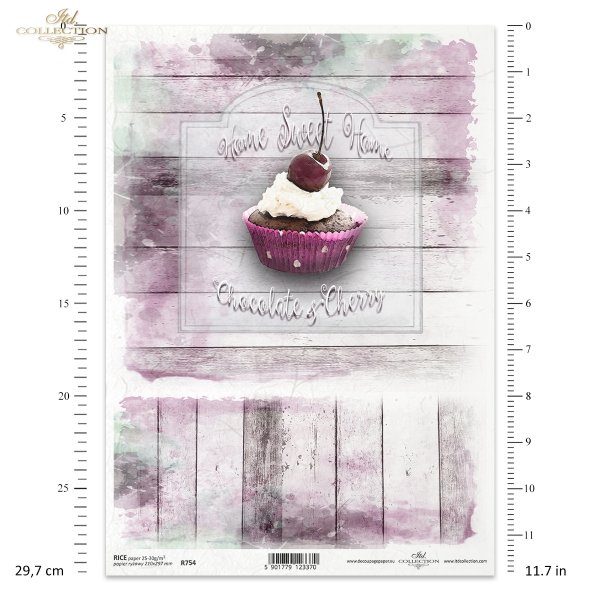 Mufinka, babeczka, wisienka, ciastko, Home Sweet Home, Chocolate &amp; Cherry, deska, deski, R754, Muffin, cupcake, cherry, cake, board, Cupcake, Kirsche, Kuchen, Kirsche, Tafel, Tafeln, cupcake, cereza, tarta, Chocolate, tablero