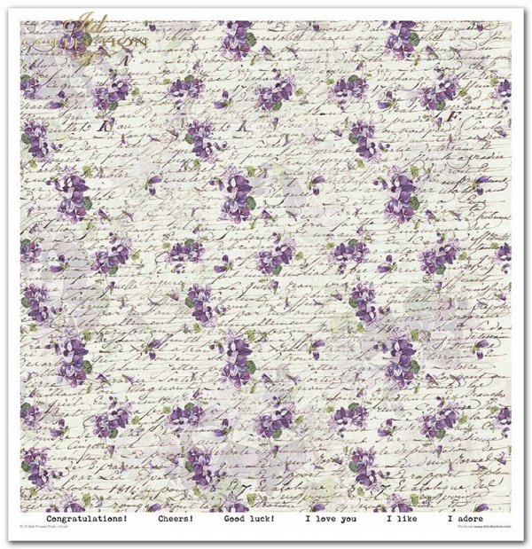 Seria Flower Post - Violet*Series Flower Post - Violet* Serie Blumenpost - Violett* Serie - Flower Post - Violeta
