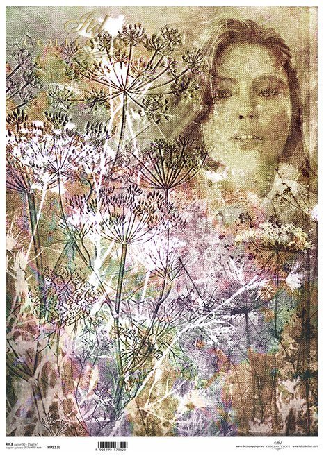 twarz kobiety, rośliny, koper*female face, plants, dill*weibliches Gesicht, Pflanzen, Dill*rostro femenino, plantas, eneldo