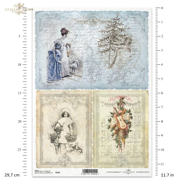 ITD Collection, decoupage, scrapbooking, mixed media, Christmas, childre