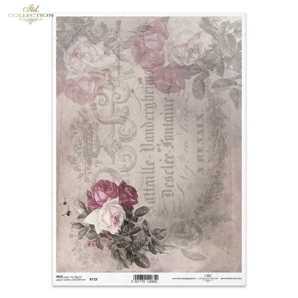 vintage, retro, róża, róże, kwiat, bukiet, dekor, ornament, napisy w stylu retro, tło, R719, rose, flower, bouquet, decoration, ornament, retro lettering, background, Rose, Blume, Blumenstrauß, Dekoration, Ornament, Retro Schriftzug, Hintergrund, 