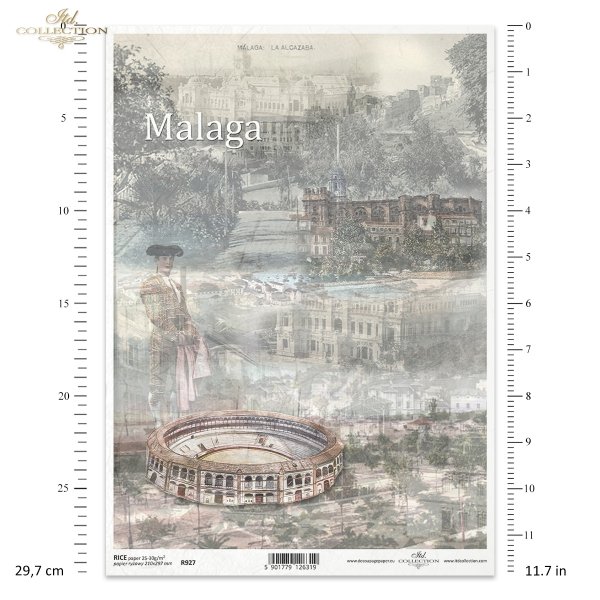 Malaga, torreador, architektura miast, zabytek, zabytki, retro, Hiszpania, autorka grafiki Magda Stanczew, R927, city architecture, monument, Spain, Stadtarchitektur, Denkmal, Denkmäler, Spanien, arquitectura urbana, monumento, España